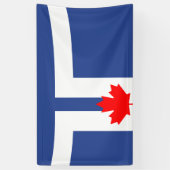 De vlag van Toronto (Canada) Spandoek (Verticaal)