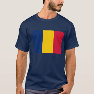De vlag van Tsjaad Mannen T-Hemden. T-shirt