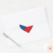 De vlag van Tsjechië Hart Sticker (Envelop)