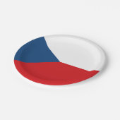 De vlag van Tsjechië Papieren Bordje (Gekanteld)