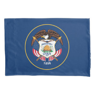 De vlag van Utah Kussensloop