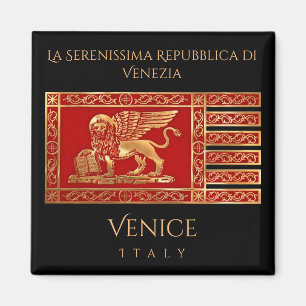 De vlag van Venetië, Italië Magneet