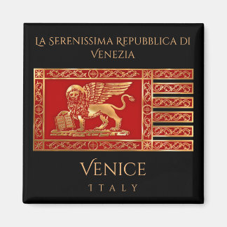 De vlag van Venetië, Italië Magneet