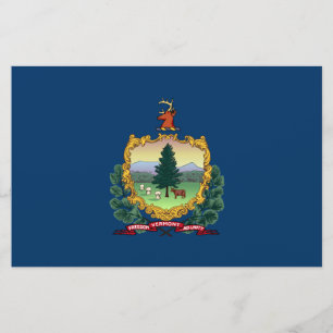 De vlag van Vermont Briefpapier