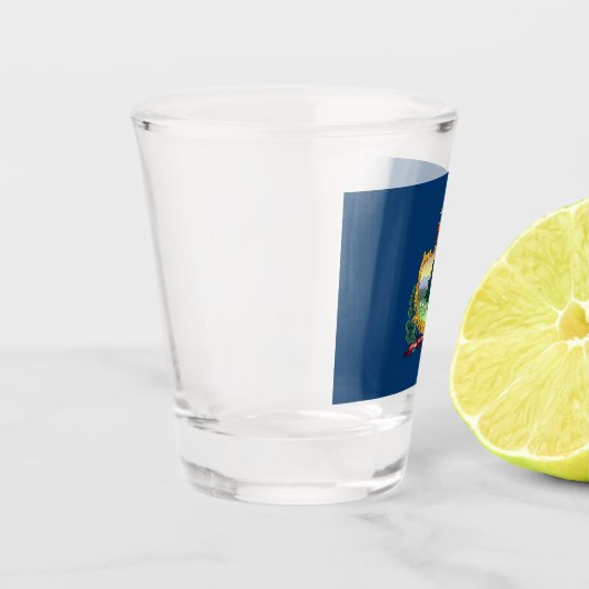 De vlag van Vermont Shot Glas (Links)