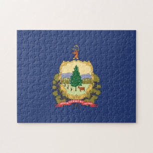 De vlag van Vermont, Verenigde Staten van Amerika Legpuzzel
