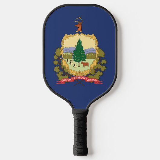 De vlag van Vermont, Verenigde Staten van Amerika Pickleball Paddle (Voorkant)
