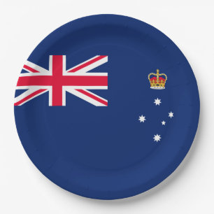 De vlag van Victoria (Australië) Papieren Bordje