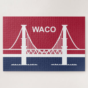 De vlag van Waco (Texas, VS) Legpuzzel
