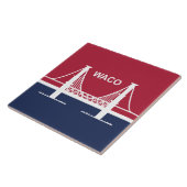 De vlag van Waco (Texas, VS) Tegeltje (Zijkant)