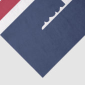 De vlag van Waco (Texas, VS) Tissuepapier (Detail)