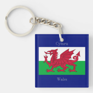 De vlag van Wales Sleutelhanger