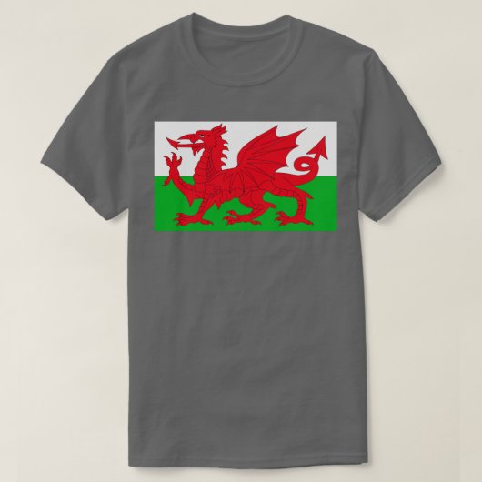 De vlag van Wales T-shirt (Design voorkant)