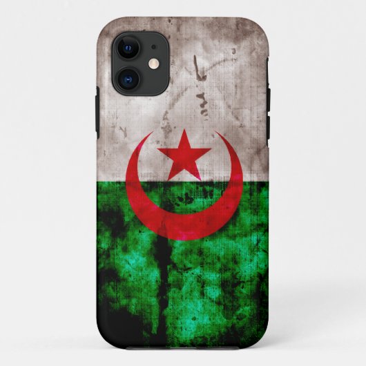 De vlag van Weathered Algerije Case-Mate iPhone Case (Achterkant)