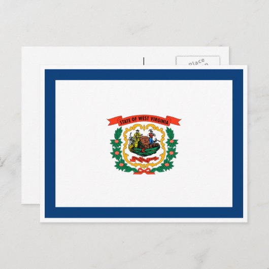 De vlag van West Virginia Briefkaart (Voorkant / Achterkant)