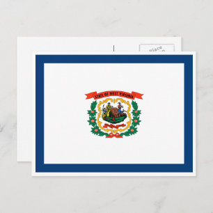 De vlag van West Virginia Briefkaart