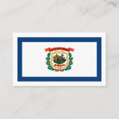 De vlag van West Virginia Visitekaartje (Voorkant)