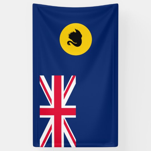 De vlag van Western Australië Spandoek (Verticaal)