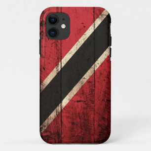 De vlag van Wooden Trinidad en Tobago iPhone 11 Hoesje