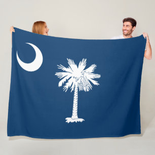 De vlag van Zuid-Carolina Fleece Deken