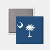 De vlag van Zuid-Carolina Magneet (Voorkant / Achterkant)