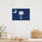 De vlag van Zuid-Carolina, VS Poster (Keuken)