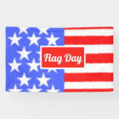 De vlaggendag, personaliseer Chocolate Covered Ore Spandoek (Horizontaal)