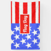 De vlaggendag, personaliseer Chocolate Covered Ore Spandoek (Verticaal)