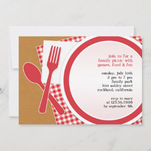 De Vlakke Uitnodiging van de Partij van het Uitje