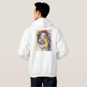 De vlam en schaal Canvas: Symbool van kracht Hoodie (Achterkant volledig)
