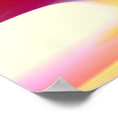 De vlam - Red Abstract Digital Art Poster afdrukke (Hoek)