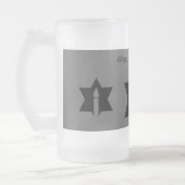 De vlam & ster - matglas bierpul (Links)