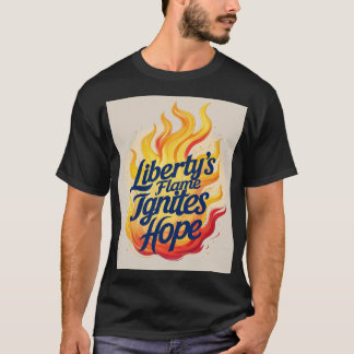 De vlam van de bibliotheek ontsteekt hoop t-shirt