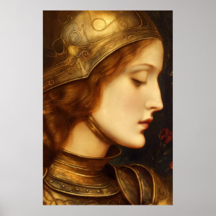 De vlam van Orleans Heilige Jeanne d'Arc Poster
