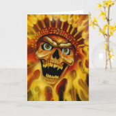 De vlammende Kaart van de Verjaardag van de (Gele Bloem)