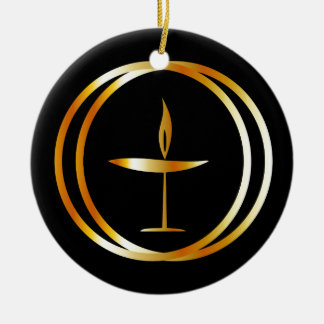 De vlammenijs keramisch ornament