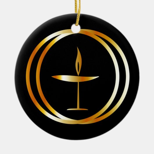 De vlammenijs keramisch ornament (Voorkant)