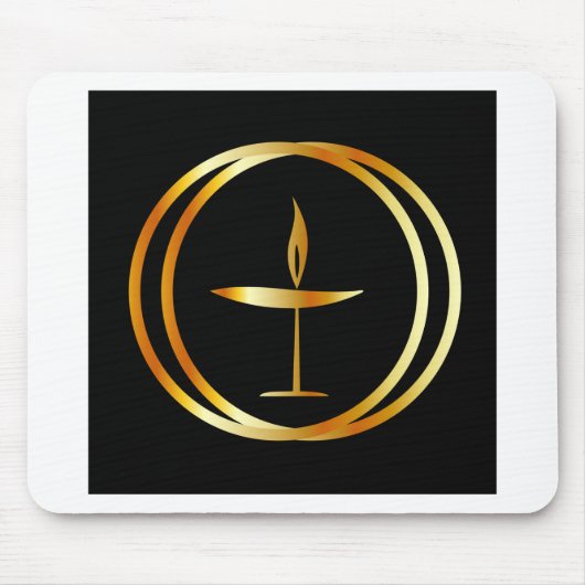 De vlammenijs muismat (Voorkant)