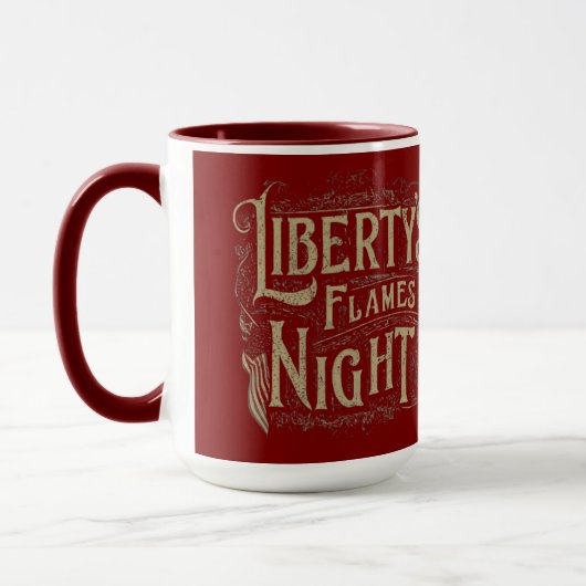 De vlammennacht van Liberty Mok (Links)