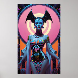 De vleermuisgodin zal je nu laten kruipen poster