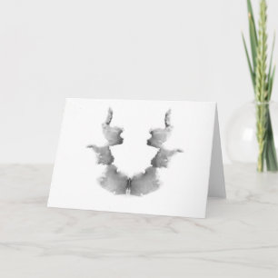 De vlekken van de Inkt van de Test Rorschach Kaart