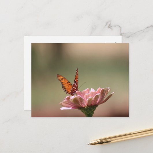 De vleugels - Butterfly Briefkaart (Voorkant / Achterkant in situ)