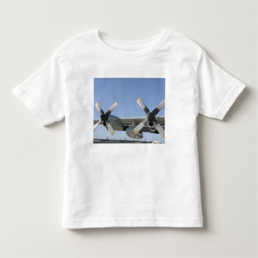 De vleugels van een LC-130 Hercules Kinder Shirts (Voorkant)