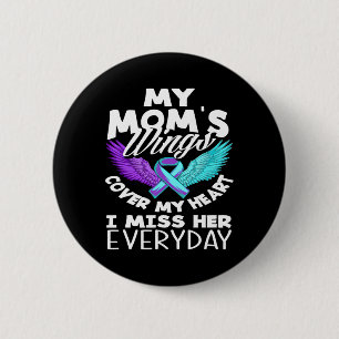 De vleugels van mijn moeder Hoesjes mijn zelfmoord Ronde Button 5,7 Cm