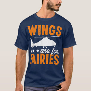 De vleugels zijn bestemd voor de helikopterpiloot t-shirt