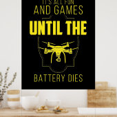 De vliegende drank is mijn spel poster (Keuken)