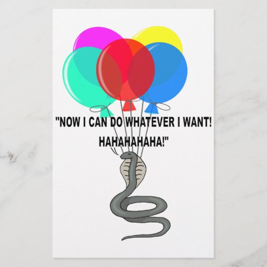 De vliegende slang briefpapier (Voorkant)