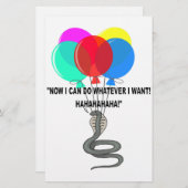 De vliegende slang briefpapier (Voorkant / Achterkant)