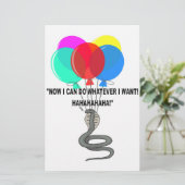 De vliegende slang briefpapier (Staand voorkant)