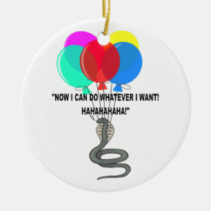 De vliegende slang keramisch ornament